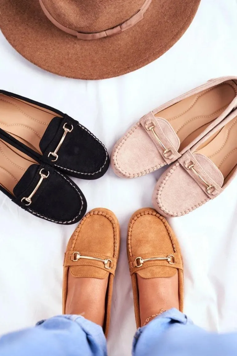 Mokasyny Damskie Zamszowe Camel Dive