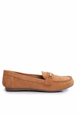 Mokasyny Damskie Zamszowe Camel Dive