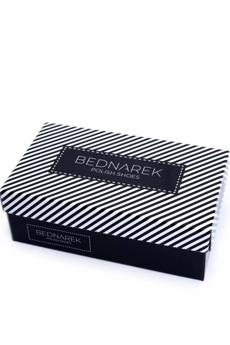 Męskie Półbuty Bednarek Nubukowe Granatowe Atletos