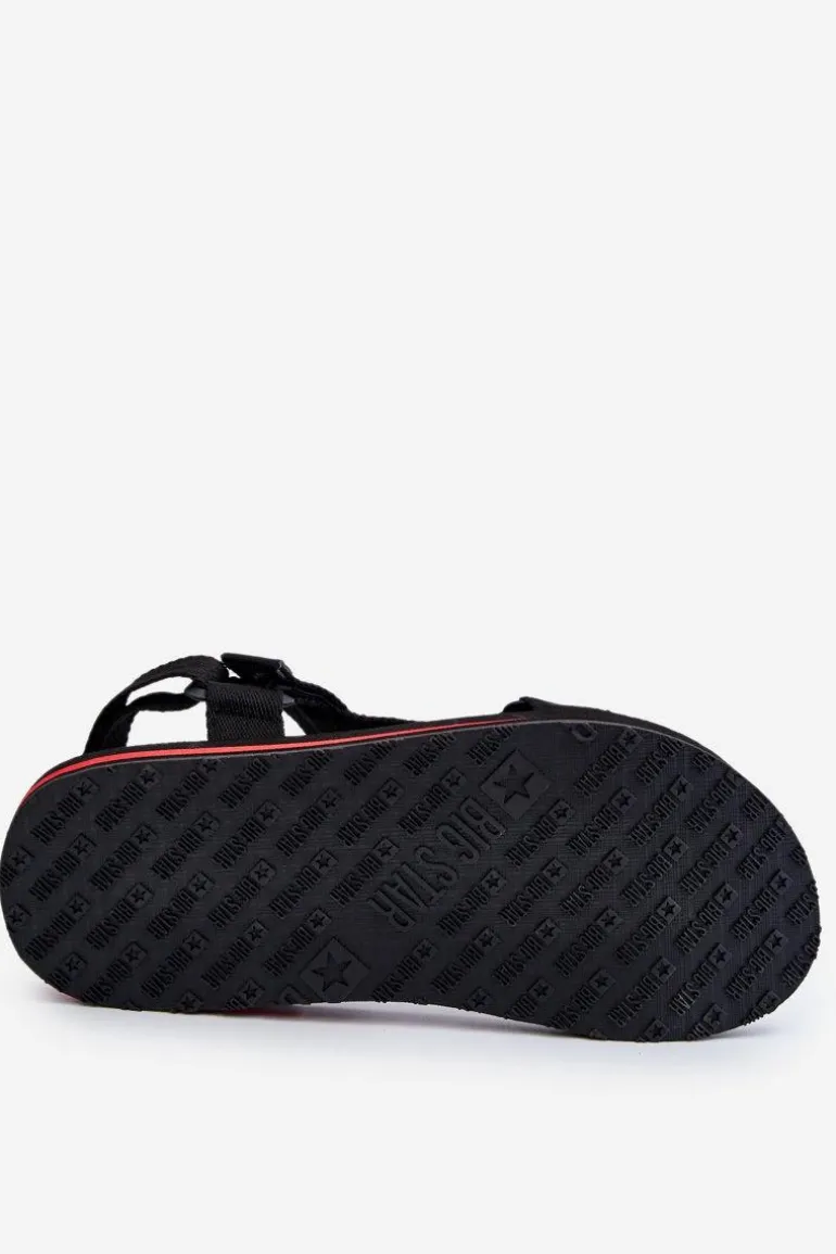 Męskie Sandały Na Rzepy Big Star DD174717 Czarne