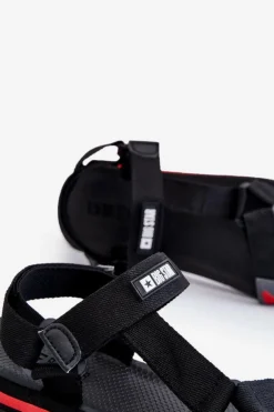 Męskie Sandały Na Rzepy Big Star DD174717 Czarne