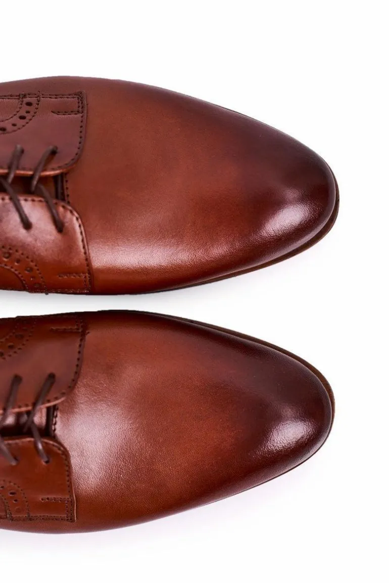 Męskie Skórzane Mokasyny Z Jasną Podeszwą BEDNAREK Jasny Brąz