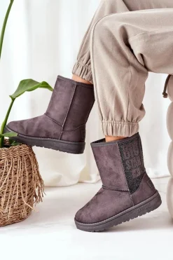 Śniegowce Big Star EE274417 Szare