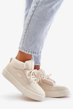 Śniegowce Damskie Big Star OO274A531 Kremowe