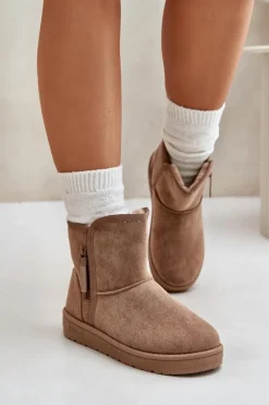 Śniegowce Damskie Big Star OO274A165 Beżowe