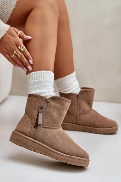 Śniegowce Damskie Big Star OO274A165 Beżowe