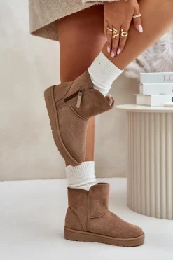 Śniegowce Damskie Big Star OO274A165 Beżowe