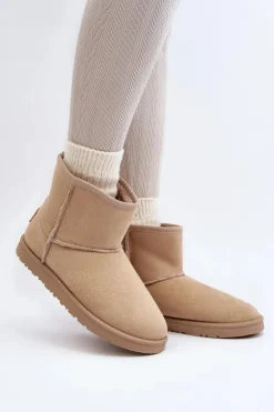 Śniegowce Damskie Cross Jeans MM2R4023C Beżowe