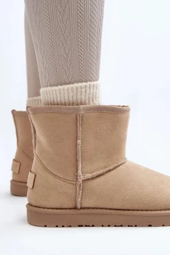 Śniegowce Damskie Cross Jeans MM2R4023C Beżowe