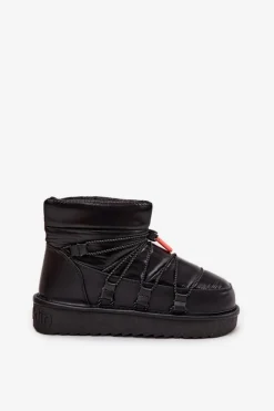 Śniegowce Damskie Na Platformie D.Franklin DFSH370020 Czarne