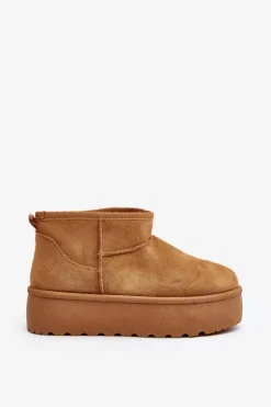 Śniegowce Damskie Na Platformie Camel Mennja