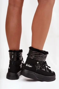 Śniegowce Damskie Na Platformie Lee Cooper LCJ-25-03-3814 Czarne