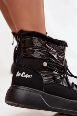 Śniegowce Damskie Na Platformie Lee Cooper LCJ-25-03-3814 Czarne