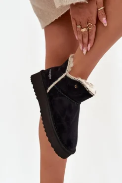 Śniegowce Damskie Na Platformie Wrangler 20253093.25Y Czarne