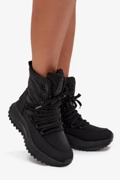 Śniegowce Damskie Na Zamek Big Star SS274059 Czarne