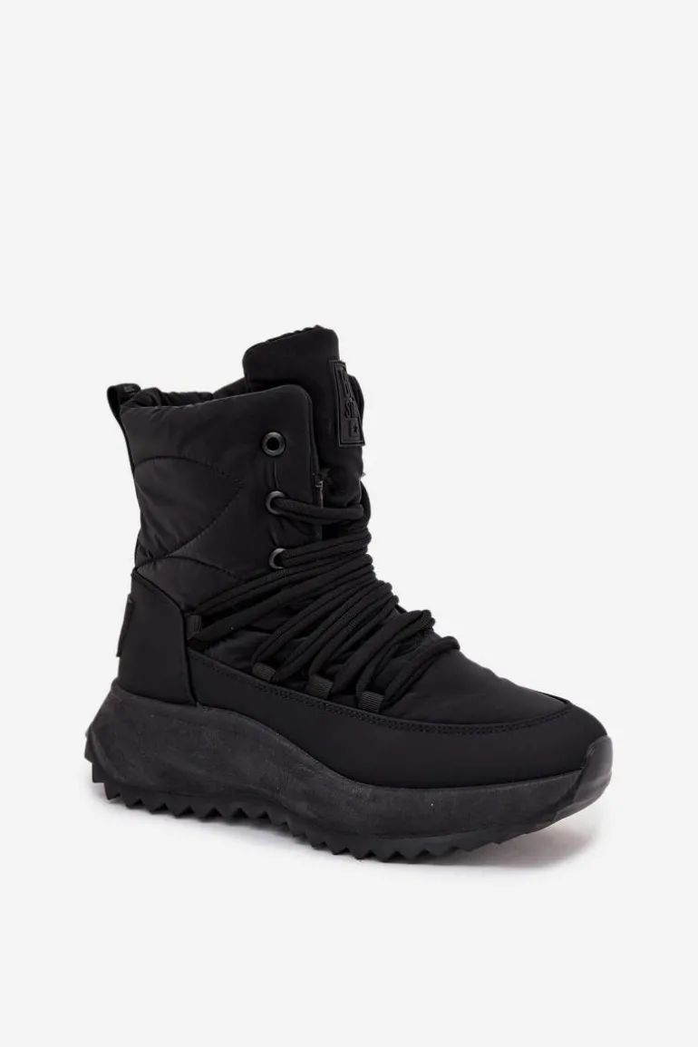 Śniegowce Damskie Na Zamek Big Star SS274059 Czarne