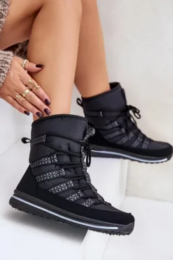 Śniegowce Damskie Progress PROGJ-20-02 Czarne