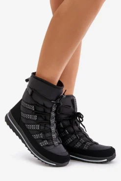 Śniegowce Damskie Progress PROGJ-20-02 Czarne