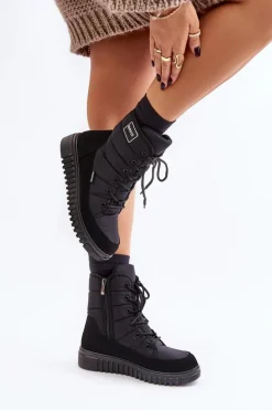 Śniegowce Damskie Progress PROGJ-24-157 Czarne