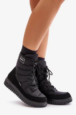 Śniegowce Damskie Progress PROGJ-24-157 Czarne