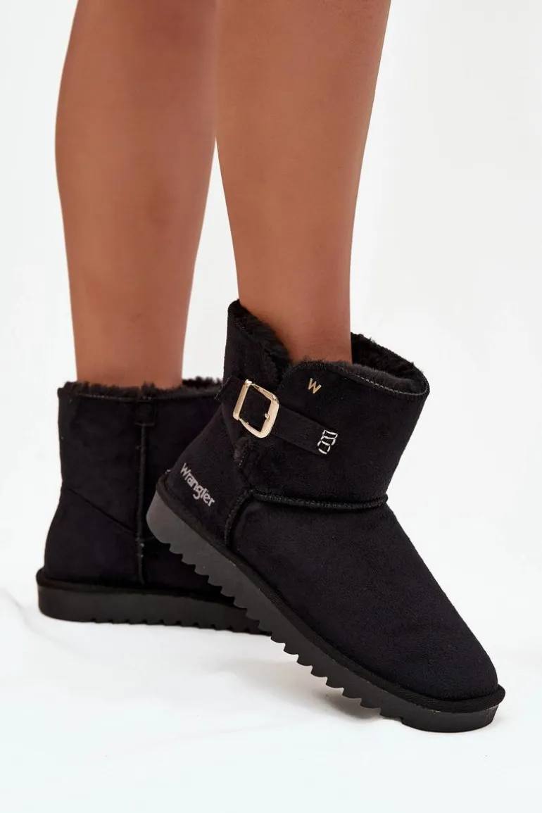 Śniegowce Damskie Z Klamrą Wrangler 20253091.25Y Czarne