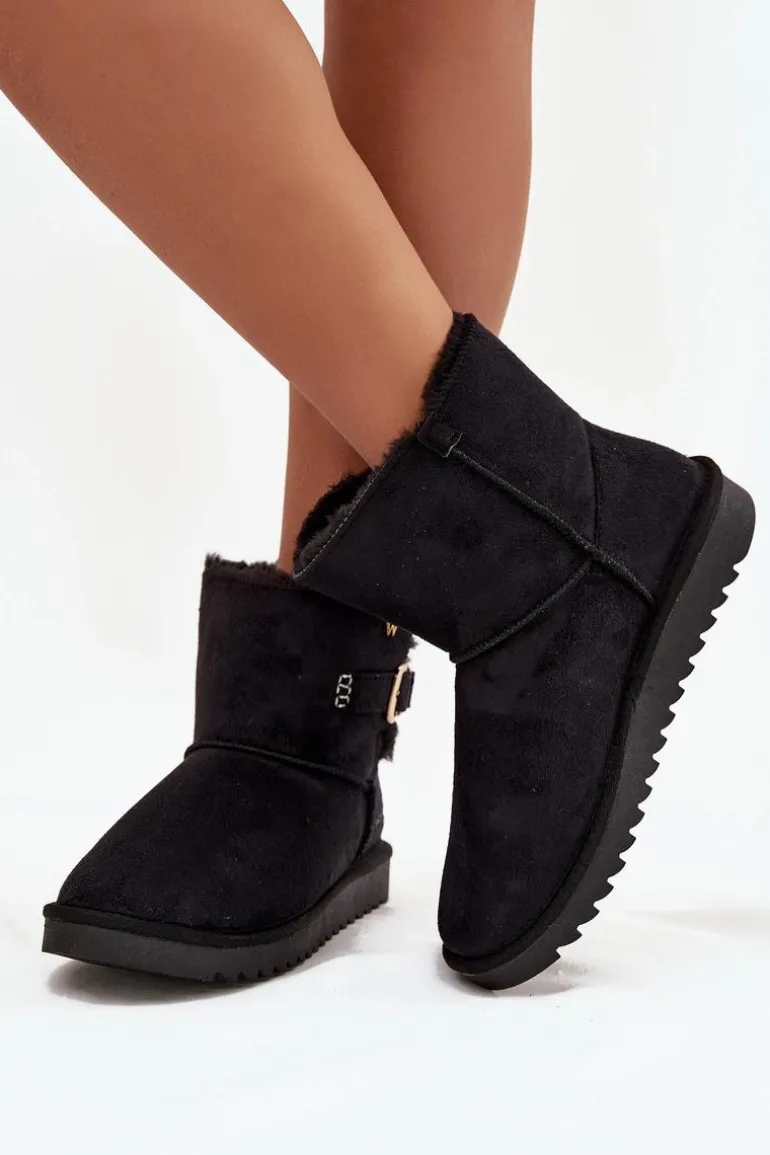 Śniegowce Damskie Z Klamrą Wrangler 20253091.25Y Czarne