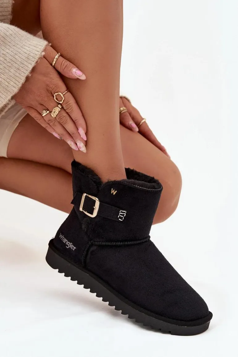 Śniegowce Damskie Z Klamrą Wrangler 20253091.25Y Czarne