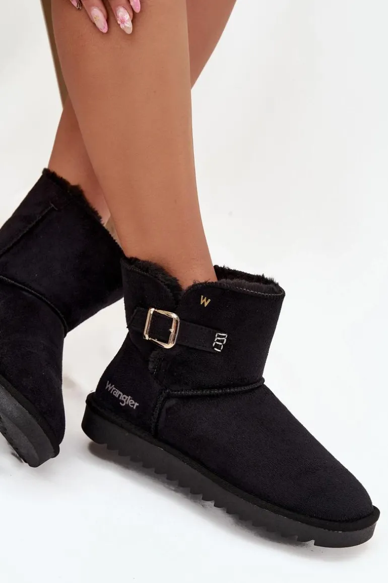 Śniegowce Damskie Z Klamrą Wrangler 20253091.25Y Czarne