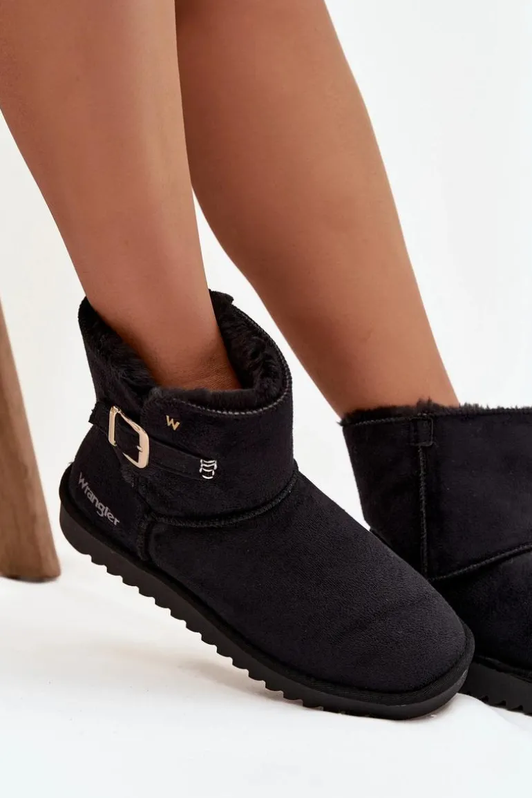 Śniegowce Damskie Z Klamrą Wrangler 20253091.25Y Czarne