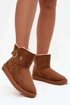 Śniegowce Damskie Z Klamrą Wrangler 20253091.37B Camel