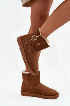 Śniegowce Damskie Z Klamrą Wrangler 20253091.37B Camel