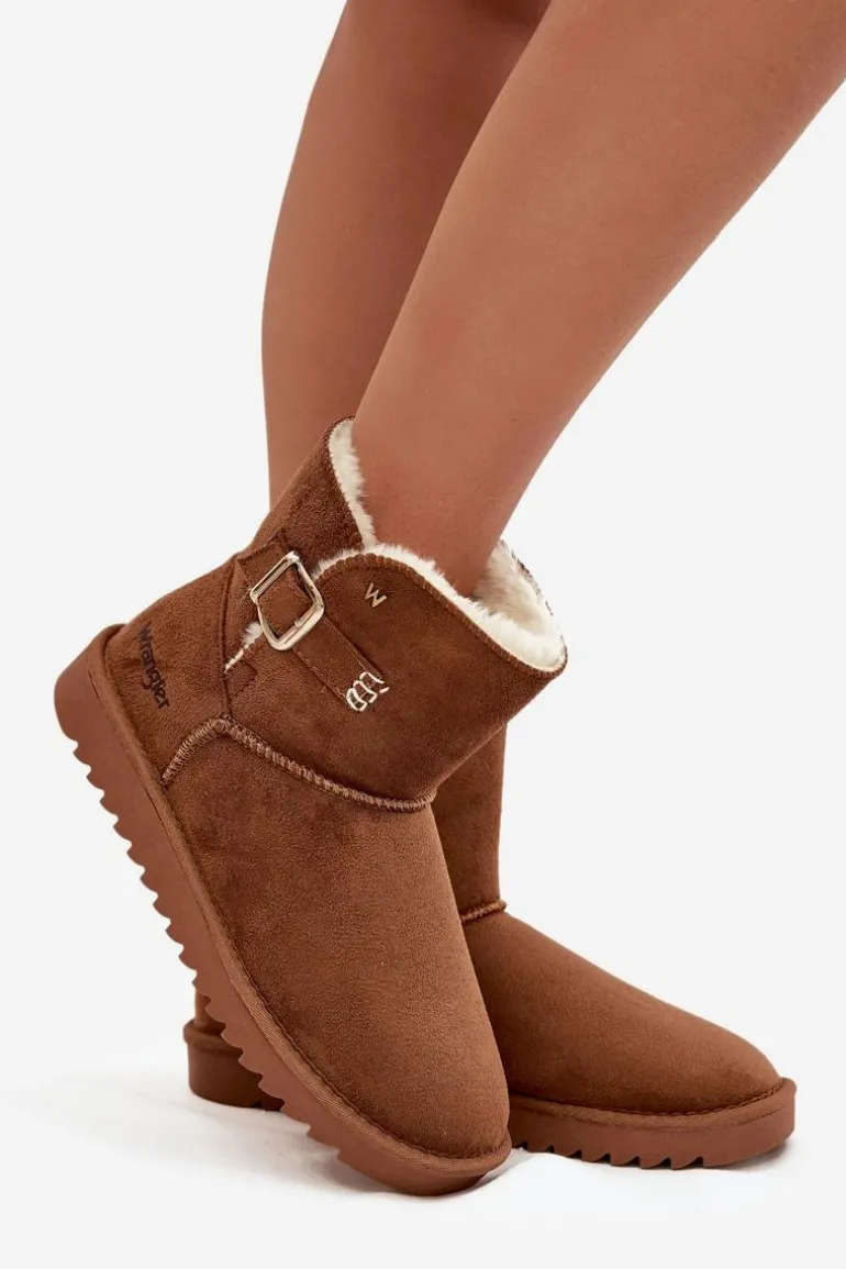 Śniegowce Damskie Z Klamrą Wrangler 20253091.37B Camel