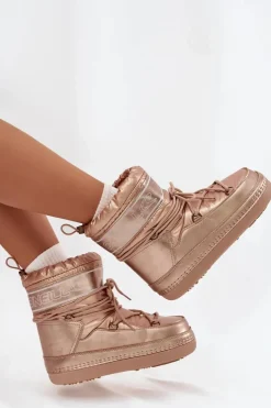 Śniegowce Damskie Z Wiązaniem O'NEILL LISA WOMEN HIGH 90253012.99U Złote