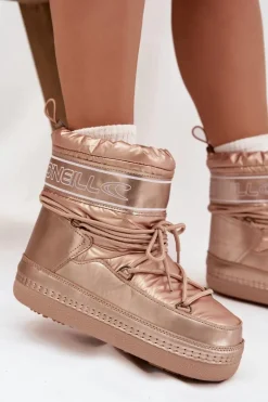 Śniegowce Damskie Z Wiązaniem O'NEILL LISA WOMEN HIGH 90253012.99U Złote