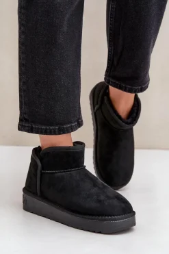 Śniegowce Na Platformie Damskie D.Franklin DFSH370010 Czarne