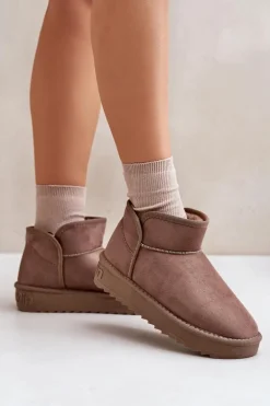 Śniegowce Na Platformie Damskie D.Franklin DFSH370010 Taupe