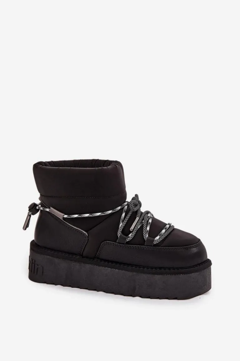 Śniegowce Na Platformie D.Franklin DFSH371015 Czarne