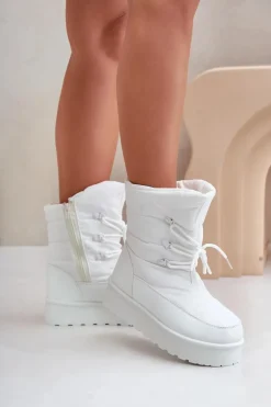 Śniegowce Na Platformie Na Zamek Big Star OO274886 Białe