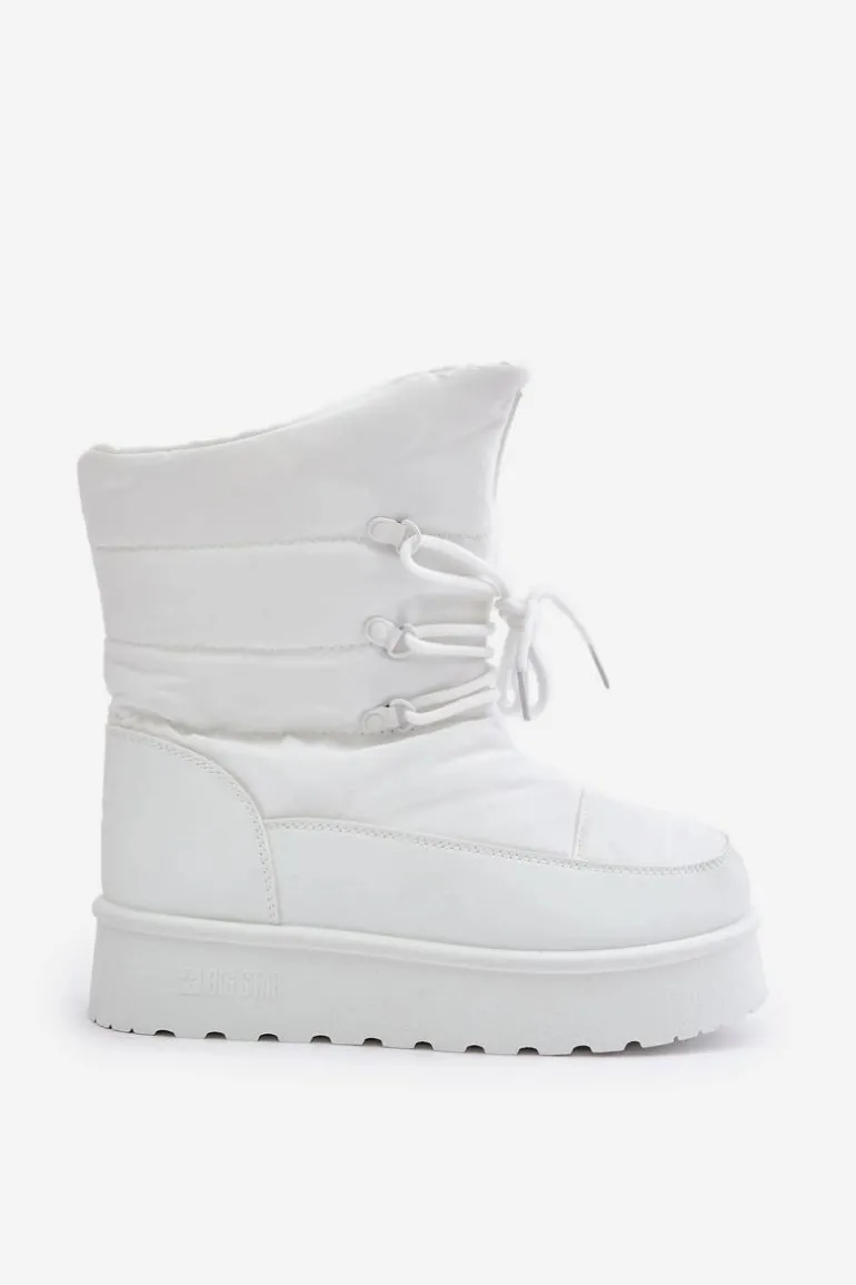 Śniegowce Na Platformie Na Zamek Big Star OO274886 Białe