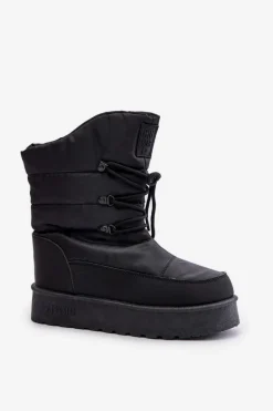 Śniegowce Na Platformie Na Zamek Big Star OO274884 Czarne