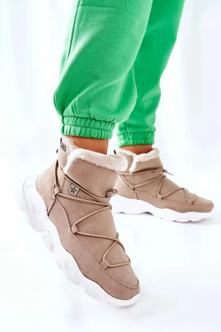 Śniegowce Ocieplane Big Star II274263 Beżowe