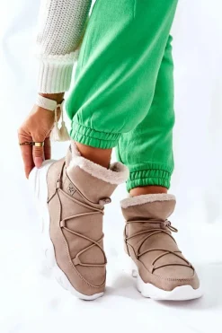 Śniegowce Ocieplane Big Star II274263 Beżowe