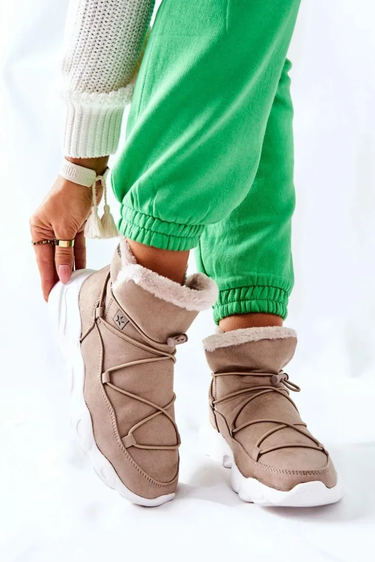 Śniegowce Ocieplane Big Star II274263 Beżowe