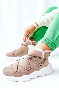 Śniegowce Ocieplane Big Star II274263 Beżowe