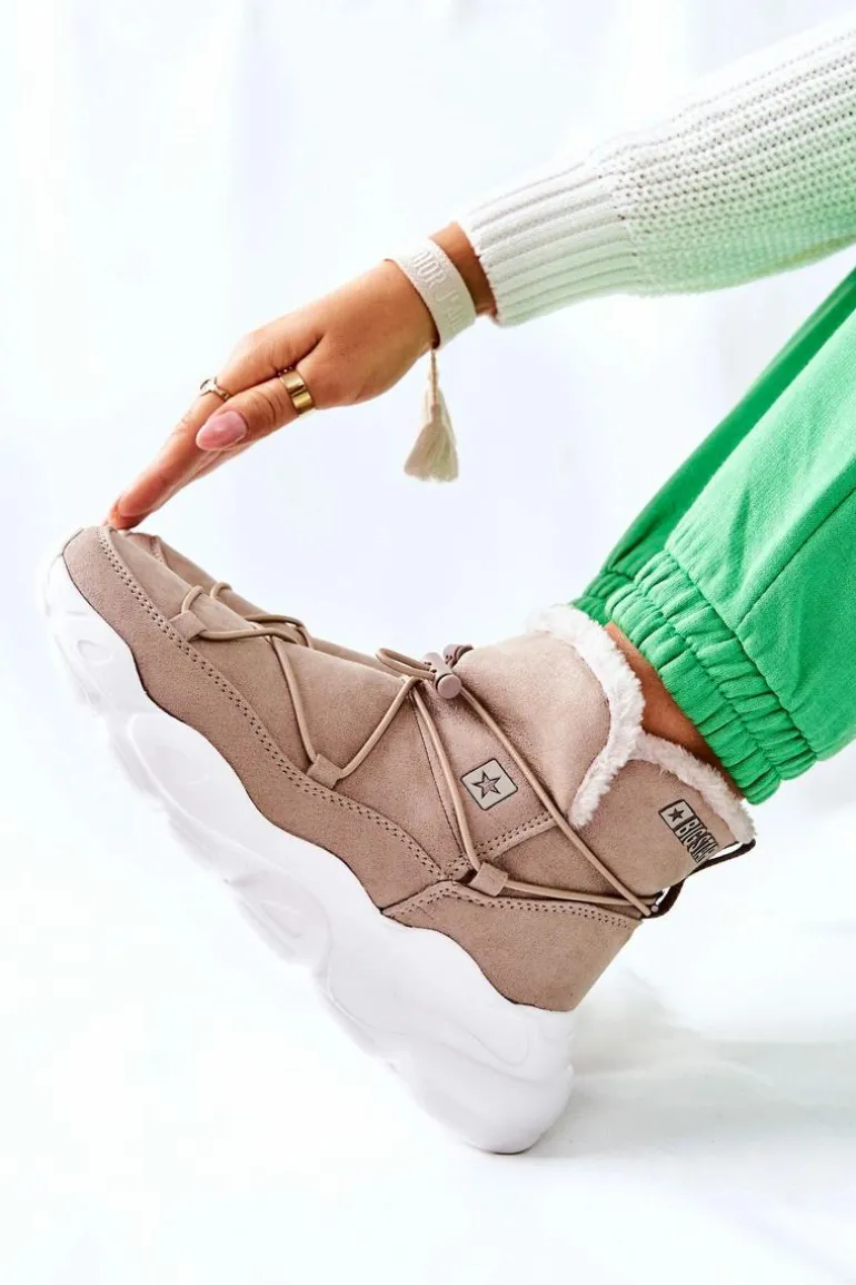 Śniegowce Ocieplane Big Star II274263 Beżowe