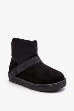 Śniegowce Ocieplane Na Platformie Czarne Big Star MM274151