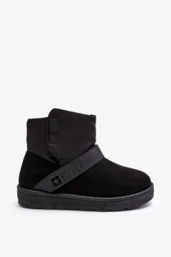 Śniegowce Ocieplane Na Platformie Czarne Big Star MM274151