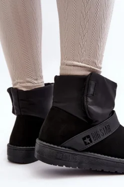 Śniegowce Ocieplane Na Platformie Czarne Big Star MM274151