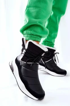 Śniegowce Wiązane Big Star II274279 Czarne