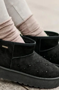 Śniegowce Ze Zdobieniem Na Platformie Big Star OO274A105 Czarne